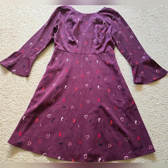 🌈RW&CO. With Pockets!  👠 ❤️ Back Zip Tie Detail Back Long Sleeve Dress - Picture 2 of 8